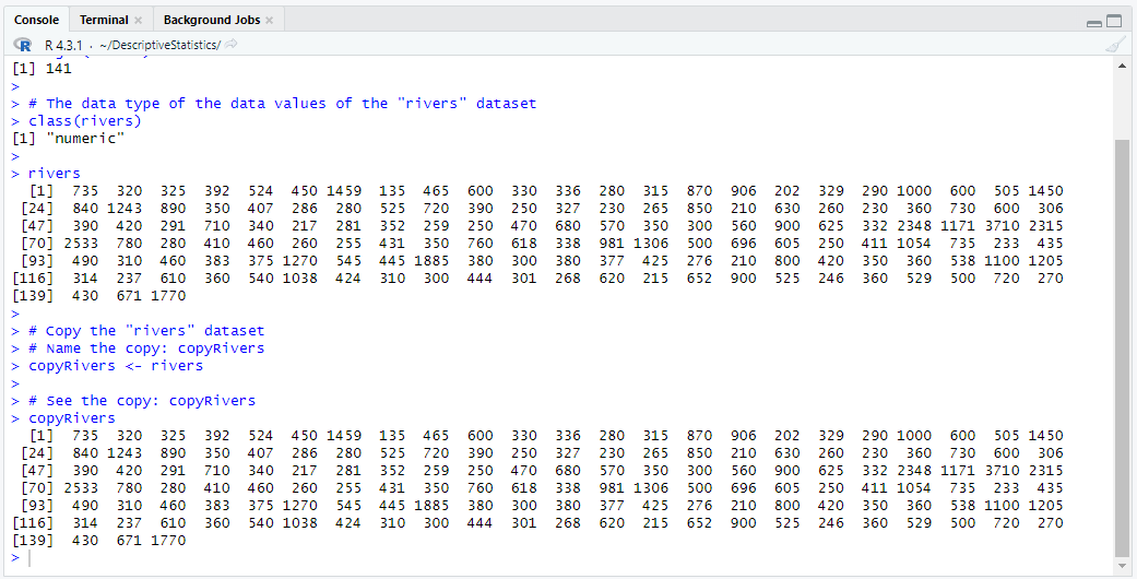 Datasets: 5-1