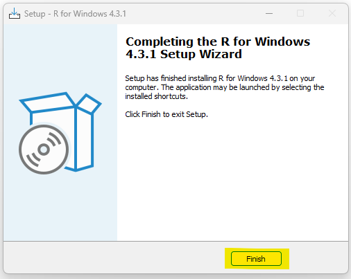 Download/Install R: Step 13
