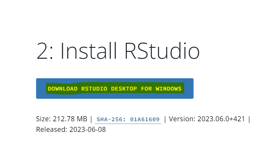 Download/Install RStudio 1