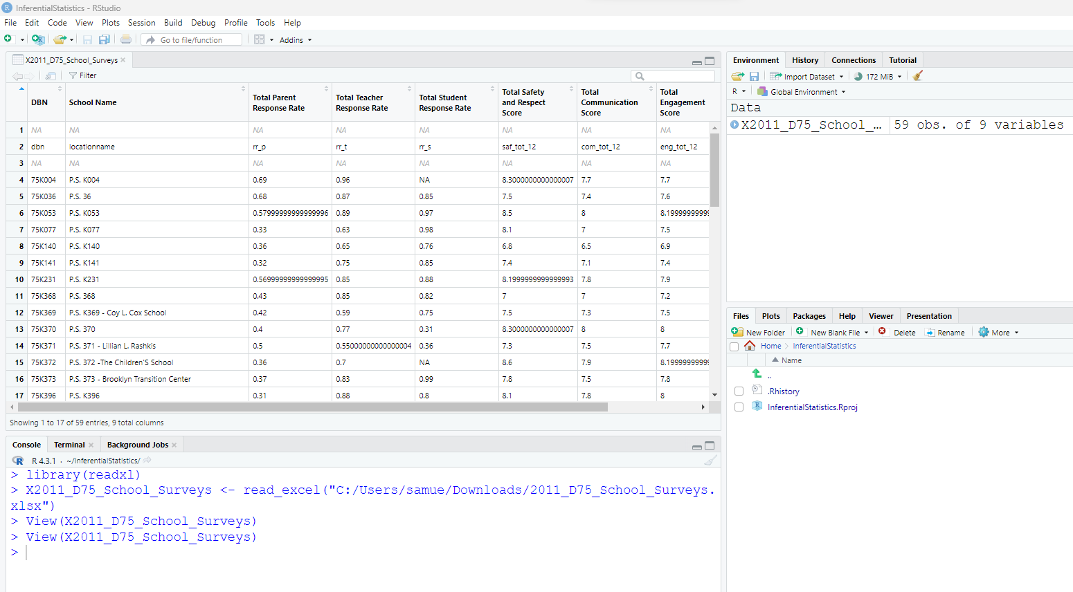 Import Excel into RStudio 11