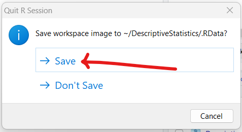 Save Workspace: 3